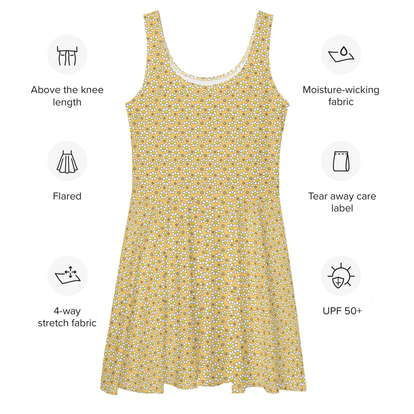 Robe florale et joyeuse "Yellow Summer"