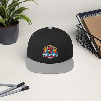 Casquette à Visière Plate "Ping Pong Smash!"