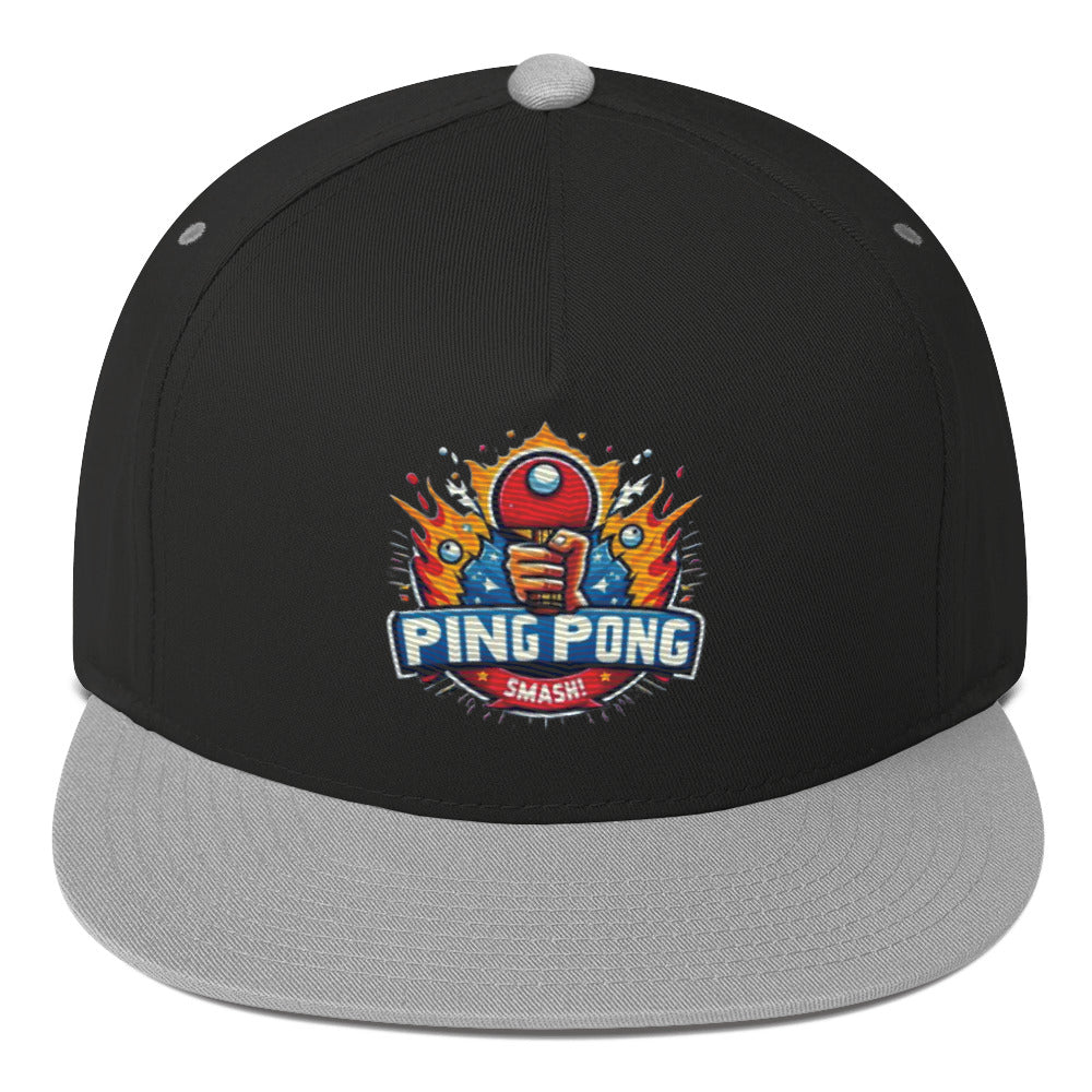 Casquette à Visière Plate "Ping Pong Smash!"