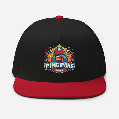 Casquette à Visière Plate "Ping Pong Smash!"