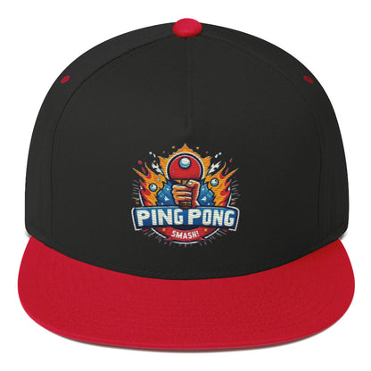 Casquette à Visière Plate "Ping Pong Smash!"