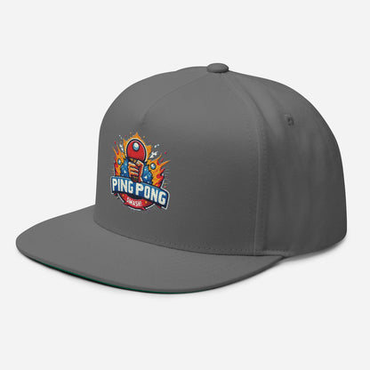 Casquette à Visière Plate "Ping Pong Smash!"