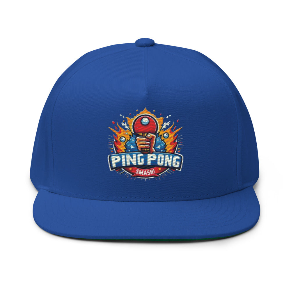 Casquette à Visière Plate "Ping Pong Smash!"