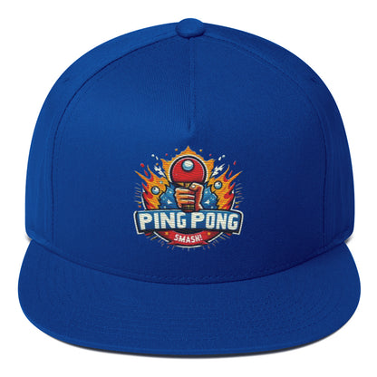 Casquette à Visière Plate "Ping Pong Smash!"