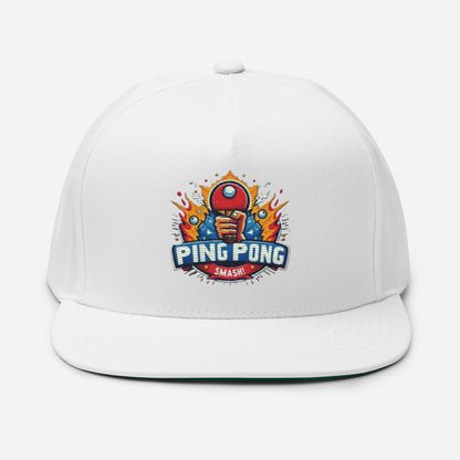 Casquette à Visière Plate "Ping Pong Smash!"