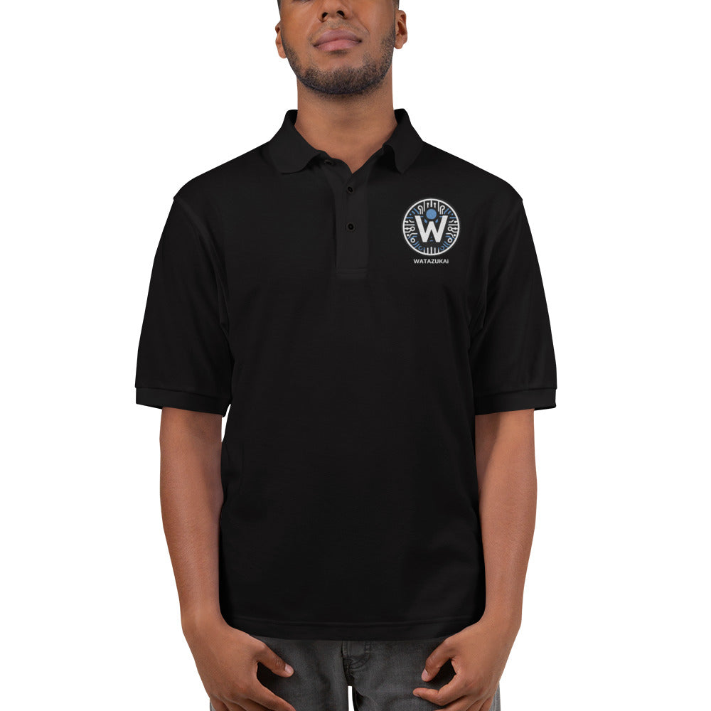 Polo premium avec logo brodé Watazukai