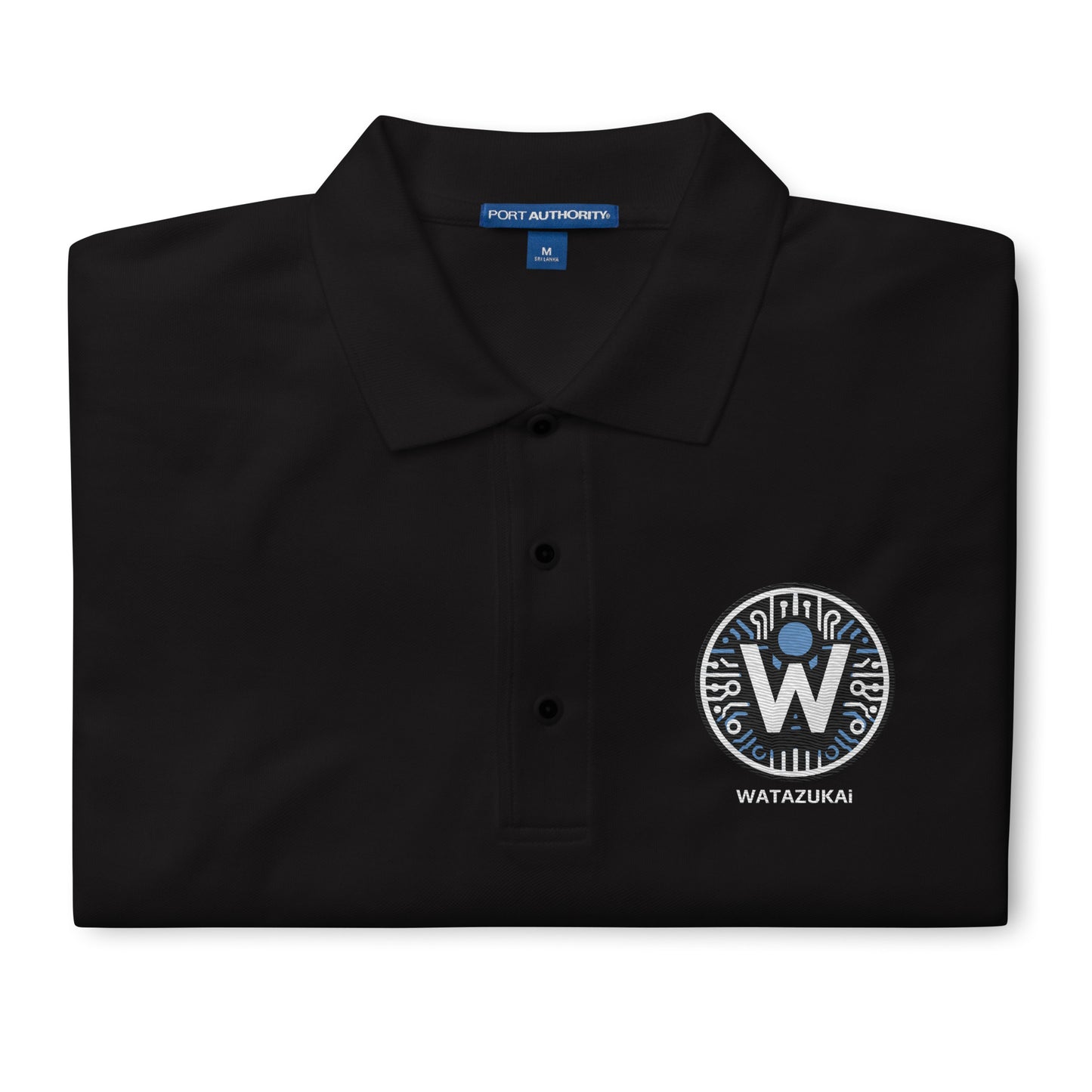 Polo premium avec logo brodé Watazukai