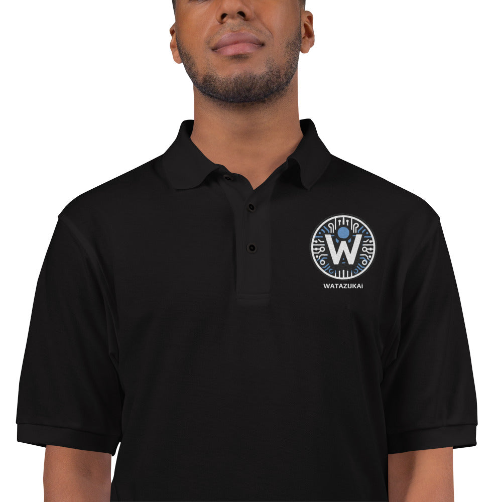 Polo premium avec logo brodé Watazukai