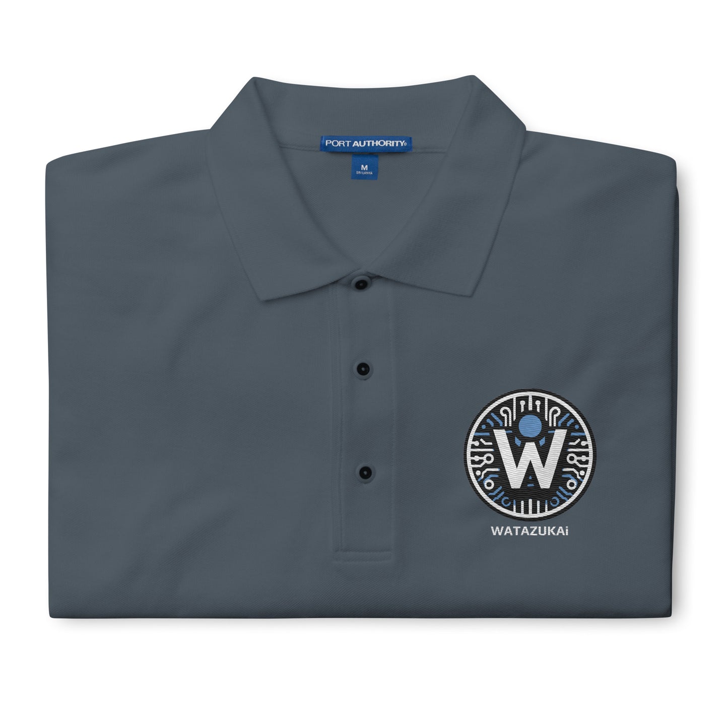 Polo premium avec logo brodé Watazukai