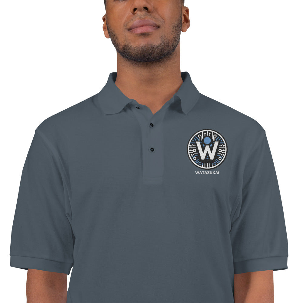 Polo premium avec logo brodé Watazukai